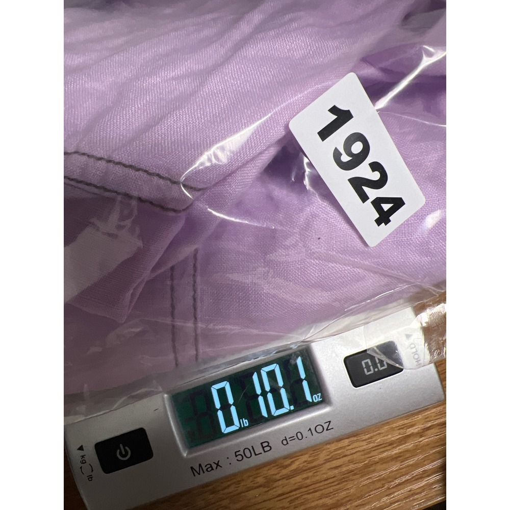 Athleta Lavender 100% Linen Cargo Pants Purple Straight Leg Womens 10 Utility - Picture 10 of 10